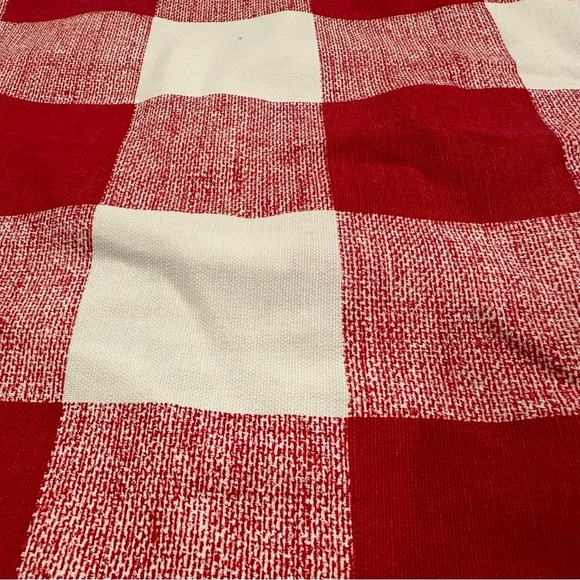 Set of 2 Red & White Buffalo Check Pillow Covers – 14” x 16.5 - Picture 4 of 6